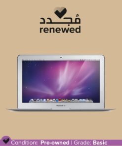 Apple Renewed - Macbook Air MC505LL/A (2010) Laptop With 11.6-Inch Display, Core 2 Duo Processor/1st Gen/4GB RAM/128GB SSD/256MB NVIDIA GeForce 320M GPU Graphics English Silver