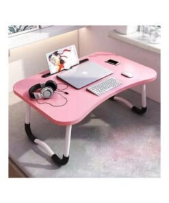 Alternative view of Inder Multifunctional Portable Mini Folding Table Pink 60x28x40cm
