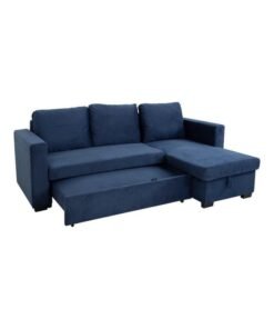 Home Style Cannes L Shape Corner Sofa Blue 146x73x38cm