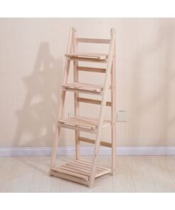 LINGWEI Multipurpose Ladder Design Brown 42x32x114cm