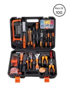 Arabest 100-Pieces Heavy Duty Tool Set With Bag Multicolour 30cm