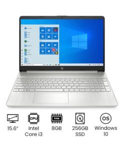 HP (Upgraded Version) 15-DY2091WM Laptop With 15.6-Inch HD Display, Core i3-1115G4 Processer/8GB RAM/256GB SSD/Intel UHD Graphics /International Version English Natural Silver