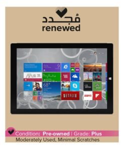 Microsoft Renewed - Surface Pro 3 (2014) Laptop With 12-Inch Display,Intel Core i5 Processor/4th Gen/8GB RAM/256GB SSD/Intel HD Graphics English Silver