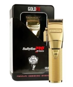 BaBylissPRO Gold FX Cordless Hair Clipper for Men | Professional Hair Cutting Tool with High-Torque Motor | 120-Min Runtime | Fast Charging | Precision Blades & All-Metal Housing – FX8700GSDE