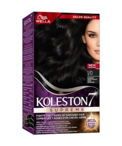 WELLA Koleston Supreme Hair Color 1/0 Darkest Night Black