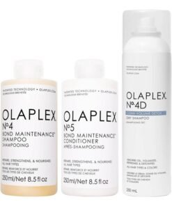 Olaplex No.4 Bond Shampoo 250ml, No.5 Bond Conditioner 250ml and No.4D Dry Shampoo 250ml Bundles 750ml