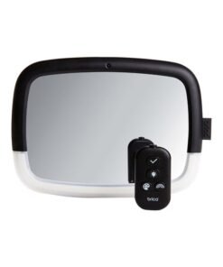 Munchkin Night Light Baby In Sight Pivot Car Mirror Crash D and Shatter Resistant Black