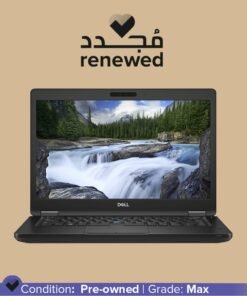 DELL Renewed - Latitude 5490 Laptop With 14-Inch Display,Intel Core i5 Processor/8th Gen/8GB RAM/256GB SSD/Intel UHD Graphics 620 English/Arabic Black