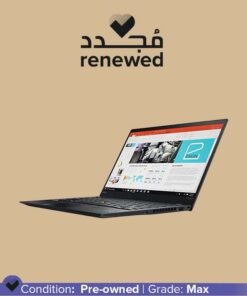 Lenovo Renewed - Thinkpad x1 Carbon G5 Laptop With 14-Inch Display,Intel Core i5 Processor/6th Gen/8GB RAM/256 SSD/Intel HD Graphics English/Arabic Black English/Arabic Black