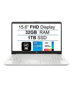 HP (Upgraded Version) Newest Laptop With 15.6-Inch Display, Core i5-1135G7 Processor/32GB RAM/1TB SSD/Intel Iris XE Graphics/Windows 10 S English Silver
