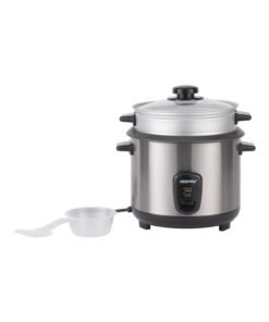 GEEPAS Multifunctional Rice Cooker With Removable And Non Stick Inner Pot Tempered Glass Lid 1.5 L 500.0 W GRC35040 Silver