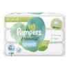 Pampers Baby Wipes Multipack, Harmonie Aqua, 144 Wet Wipes 48X3, Pure Skin Protection For Delicate Skin With 99 Percent Water, Plastic Free