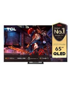 TCL Television 65 Inch Smart TV 4K QLED HDR Ultra HD,32GB ROM,Game Master 2.0 Dolby Vision, Google TV, IQ-Atmos HDR 1000 nits IMAX Enhanced 144HZ VRR - 1 Year Warranty (2023 Model) 65C745 Black