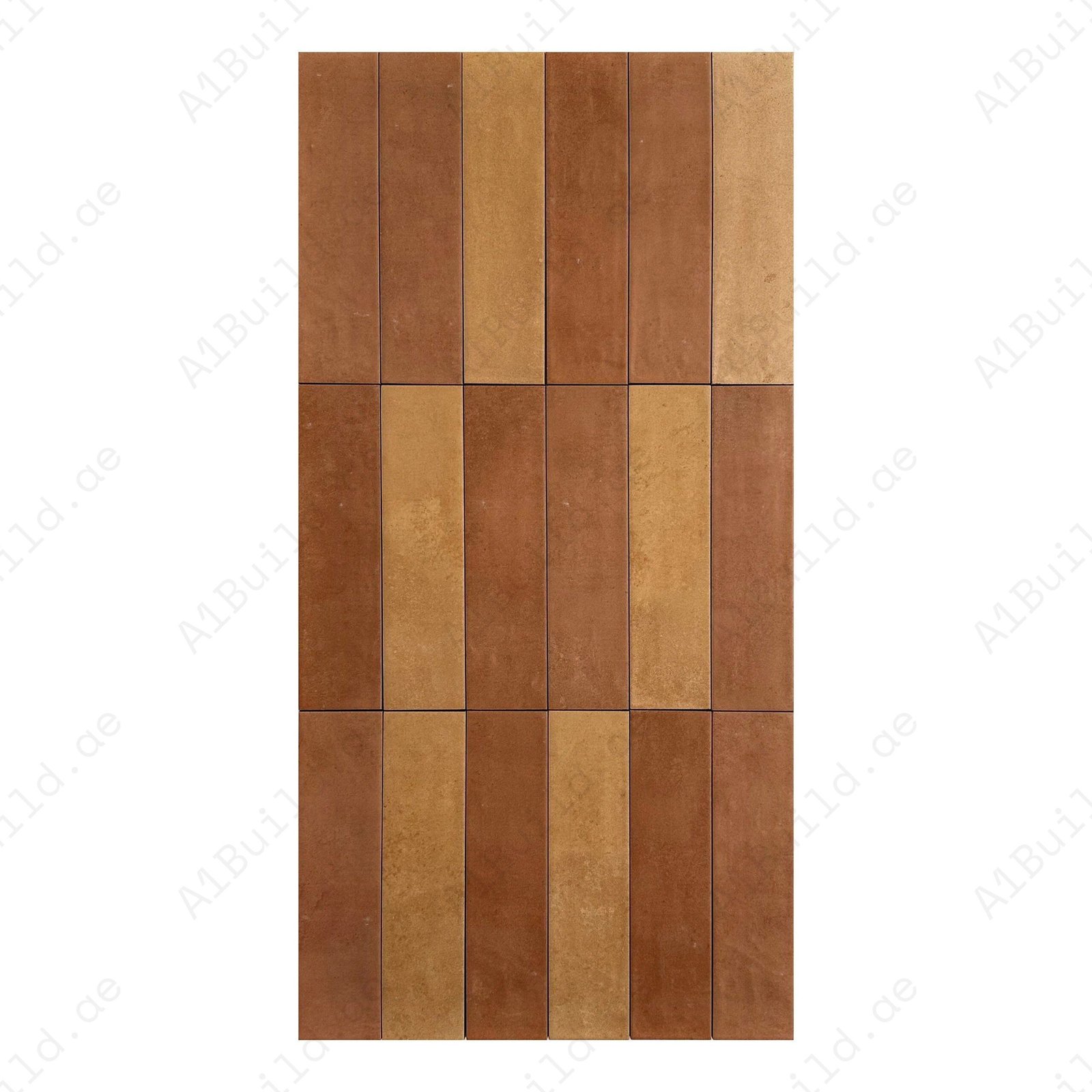 Orange Red Matte Porcelain Artisanal Tile