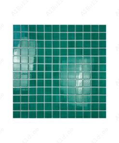Oceanic Opal Series Tiffany Blue Crackle Porcelain Mosaic