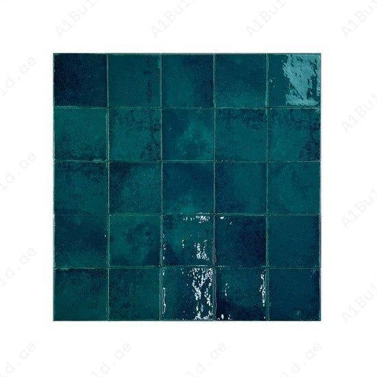 Rich Green Glossy Porcelain Subway Artisanal Tile