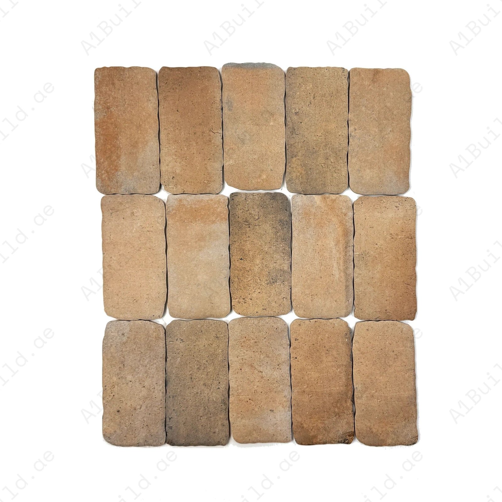 Rust Brown Matte Porcelain Artisanal Tile