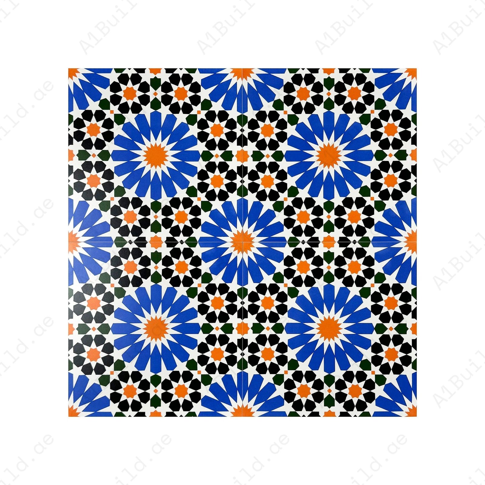 Sahara Splendor Moroccan Style Matte Ceramic Tile Pattern 303