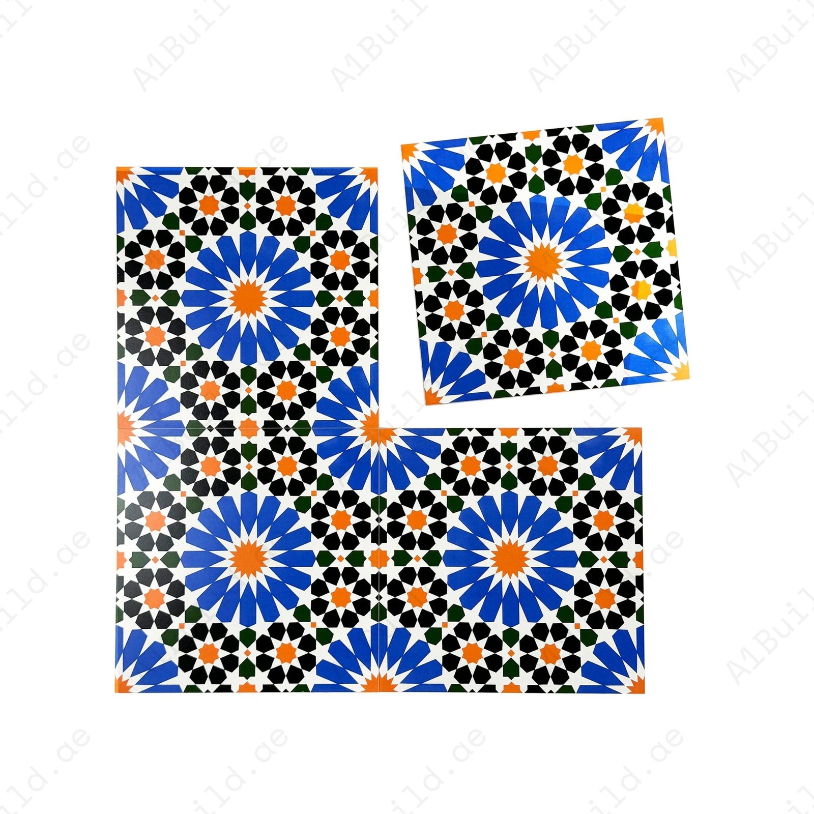 Sahara Splendor Moroccan Style Matte Ceramic Tile Pattern 303 - Image 2