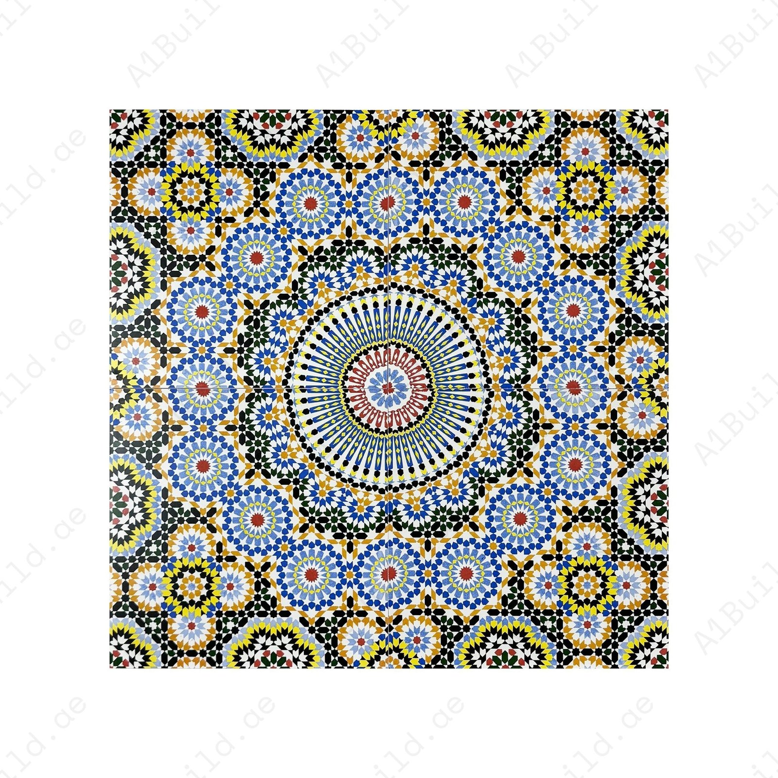Sahara Splendor Moroccan Style Matte Ceramic Tile Pattern 312