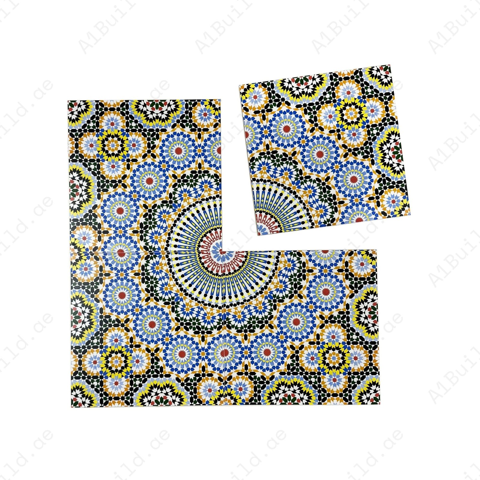 Sahara Splendor Moroccan Style Matte Ceramic Tile Pattern 312 - Image 2