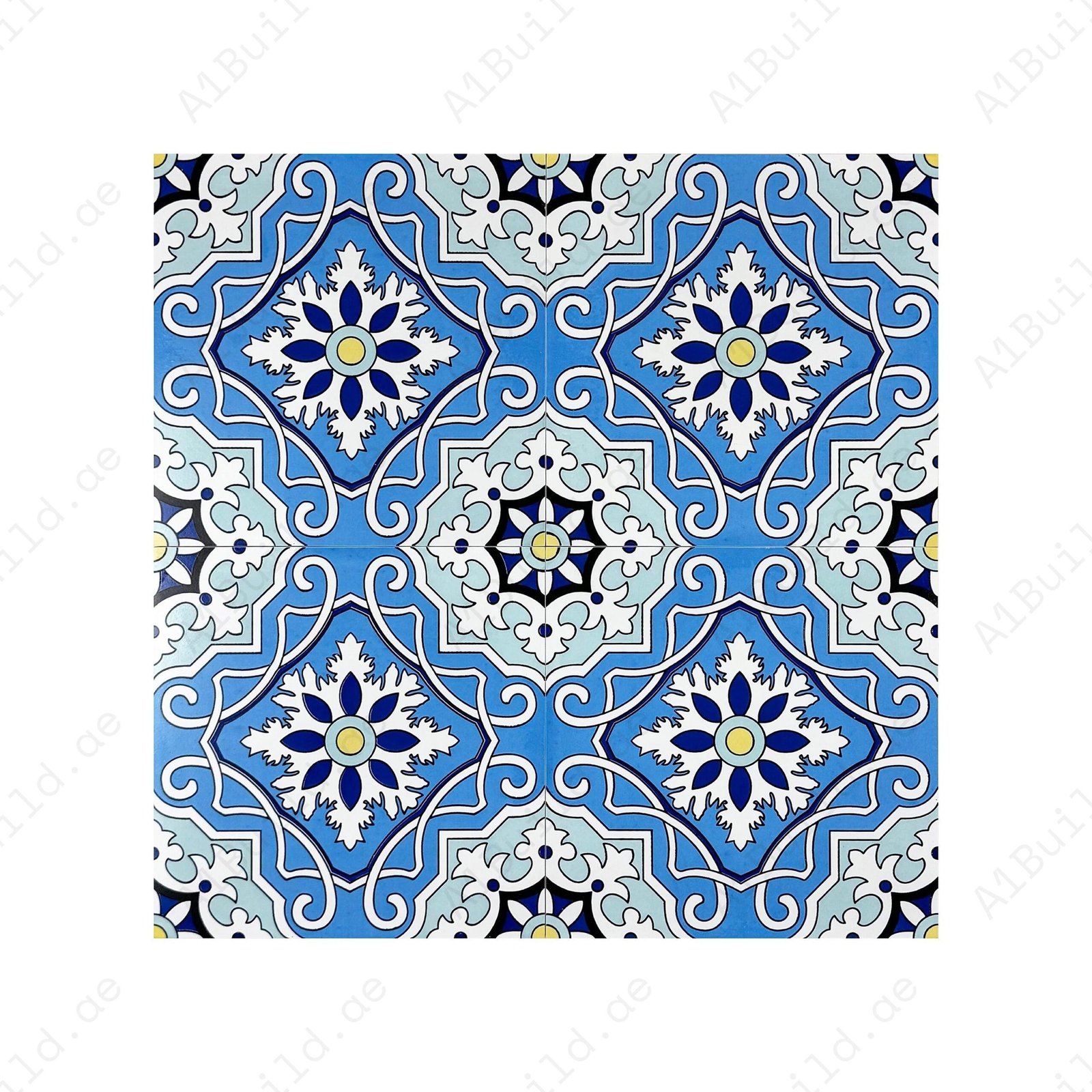 Sahara Splendor Moroccan Style Matte Ceramic Tile Pattern 314