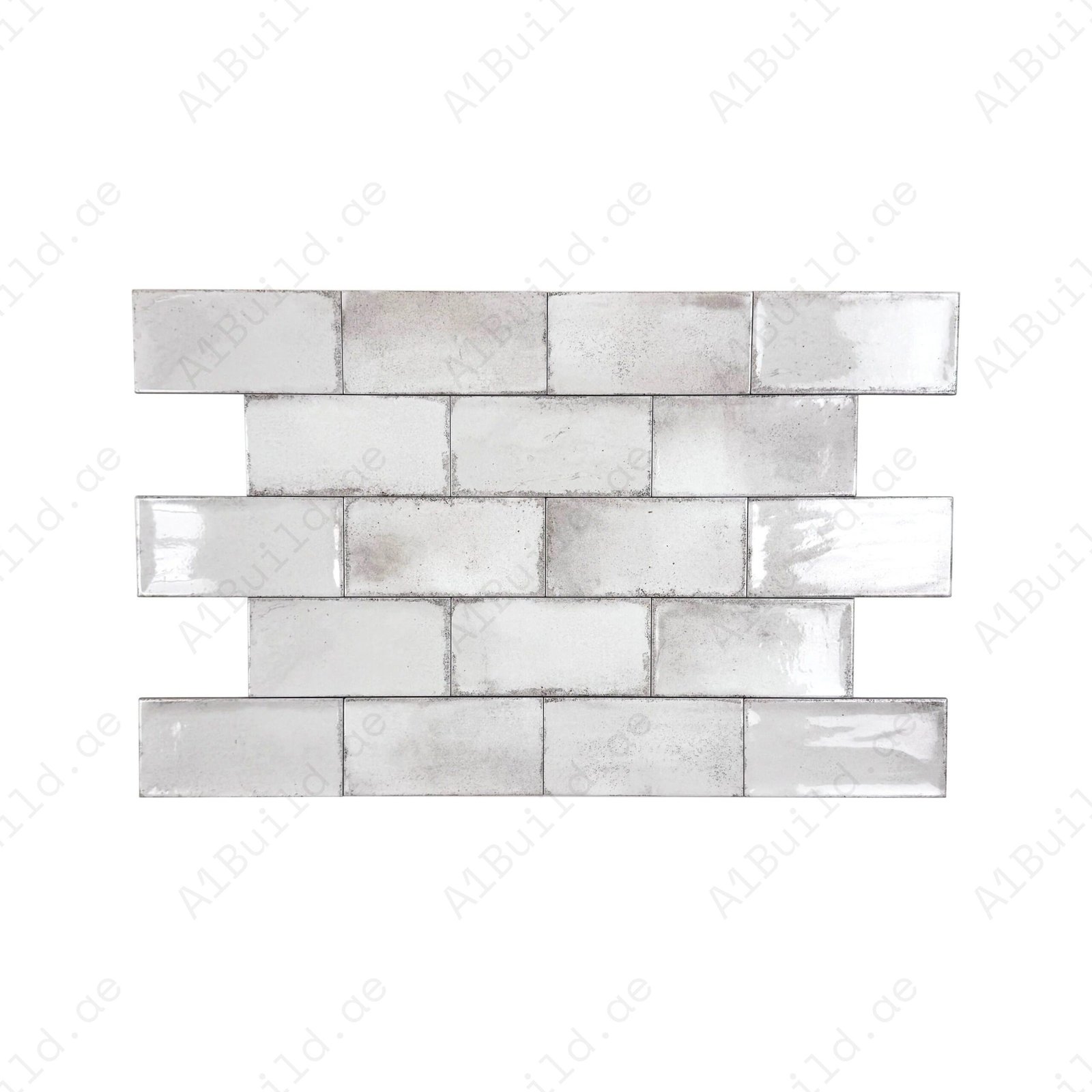 Sandy Beige Glossy Ceramic Artisanal Tile - Image 2