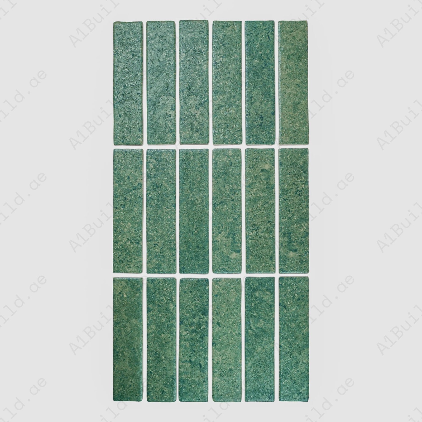 Limestone Legacy Series Sea Green Matte Porcelain Artisanal Tile