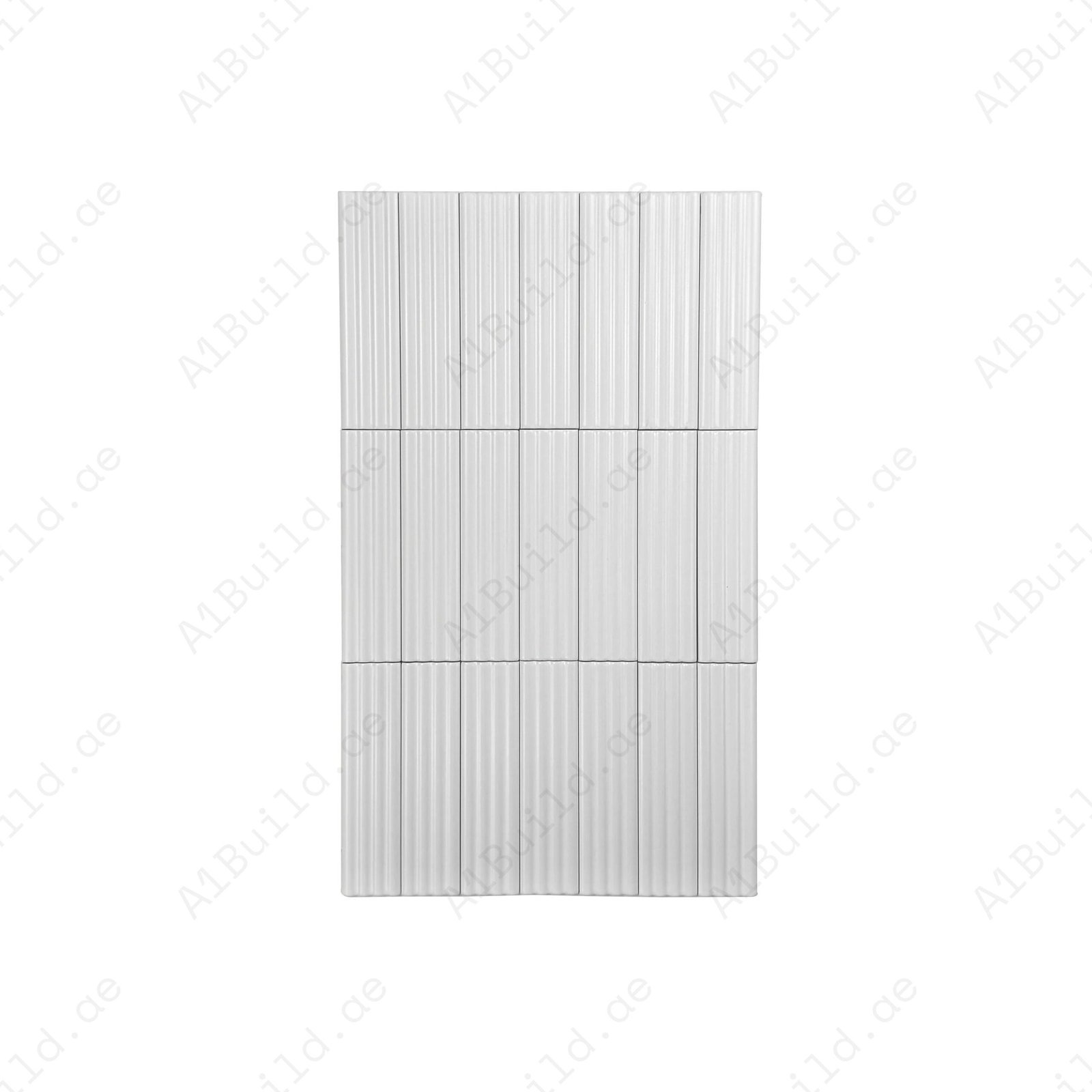 Soft White Matte Ceramic Artisanal Tile