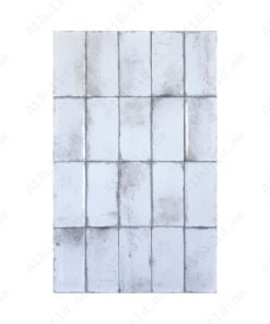 Ivory White Glossy Ceramic Artisanal Tile