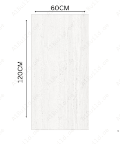 Travino Bianco 60x120cm 20mm Rough Matt R11 Porcelain Tile