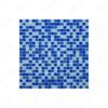 White & Sky Blue & Cobalt Blue Mixed Crystal Glass Mosaic