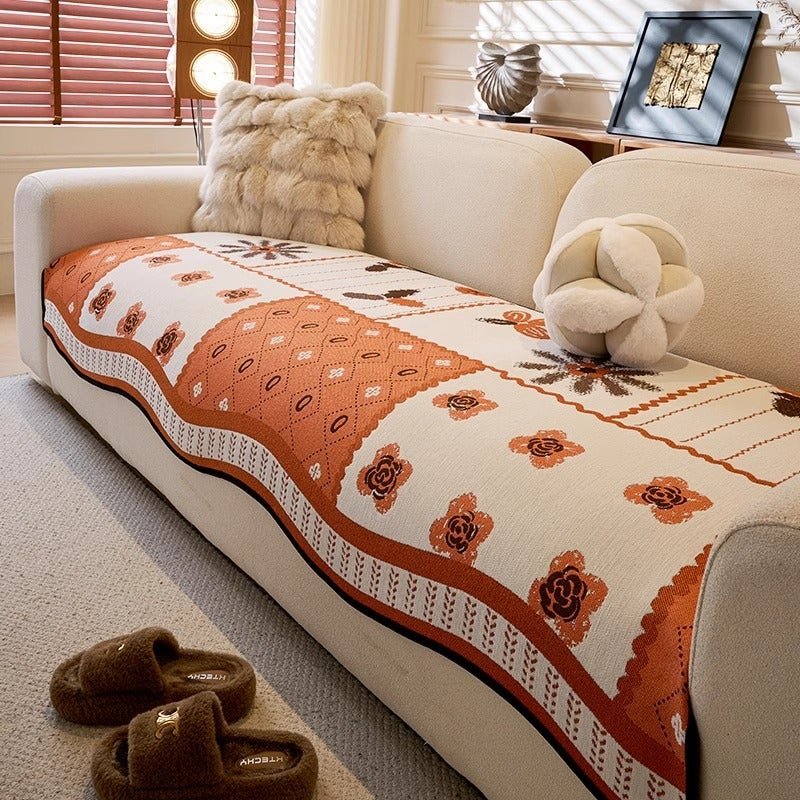 Sofa Cushion, Universal For All Seasons, Special-Shaped Straight Seat Cushion, One-Piece High-End Fixed Non-Slip Cover Cloth