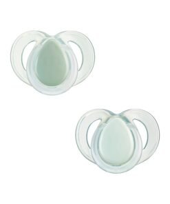 Alternative view of tommee tippee Night Time Glow in the Dark Soothers, Symmetrical Orthodontic Design, BPA-Free Silicone, 6-18 Months, Pack of 2 Dummies, Assorted