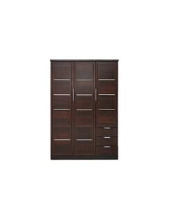 Galaxy Design Bowery 3 Door Wardrobe, Brown
