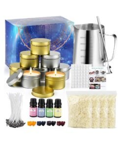 Arabest Candle Making Kit, DIY Candle Making Kit Supplies, Easy to Make Scented Candle Beewax Candle Craft Tools