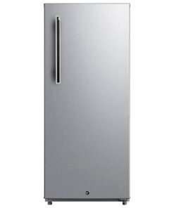 DAEWOO 250L Gross Capacity & 190L Net Capacity,Single Door Refrigerator, Adjustable Thermostat, Eco-Friendly Operation, Removable Shelves, FR-250VSN grey