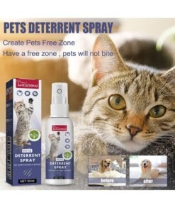 YEGBONG Pets Deterrent Spray，Cat Scratch Deterrent Spray,Stop Cats Scratching Furniture,Stop Spray for Cats and Dogs(50ML)