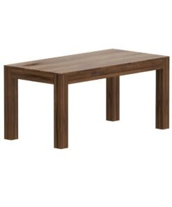 Mahmayi Modern Wooden 6-Seater Dining Table Only - Stylish Dark Hunton Oak Finish for Kitchen, Dining Room, Living Room