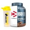 Dymatize Iso 100 Isolated Whey Protein Body Builder Shaker, 25g of Protein, 5.5g Bcaas Gourmet Chocolate, 5lb