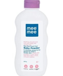 Mee Mee Infant Talcum Powder | Enriched with Avocado Oil | Dermatologist Approved | Rash-Resistant | Paraben-Free, 0m+ | (Fresh Sensation - 200g Single Pack