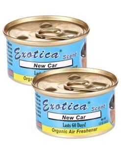 EXOTICA Organic Car Air Freshener Value Pack 2 count - New Car Scent