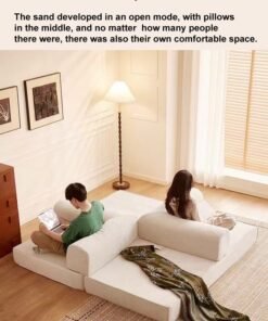 C&C Home 2 in 1 Multipurpose Use Sofa Cum Bed Comfortable Ergonomic Design Sleeper Sofa Folding Couch Mattress Convertible Living Room Furniture 220x170 cm - Image 4