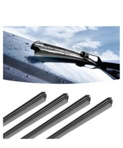 4PCS 32" Car Wiper Rubber Refill Blade Soft Insert Strip DIY Can Be Cut Windshield Wiper Replacement Parts DIY Adjustable Boneless Windscreen Blade Refills