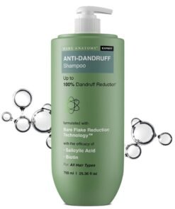 BARE ANATOMY Expert Anti-Dandruff Shampoo | Up to 100% Dandruff Reduction | Targets Oily Scalp and Sheds Dry Flakes | 750 ML
