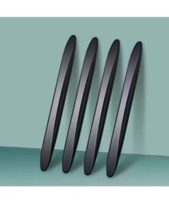 HALAMODO 4 Packs Anti-Collision Patch Car Bumper Guard Strip Anti-Scratch Bumper Protector Trim Universal Rear Bumper Protector Car Door Edge Guards Car Side Door Edge Guards Protector (Black)