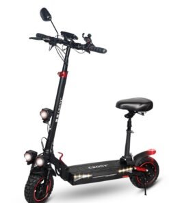 Crony T4 Big LCD Display Foldable Electric Scooter with seat | Speed up to 65KM/H | Range up to 35 KM | Dual Suspension | 2000W Motor