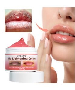 EELHOE Lip Lightening Cream,Reduce Dullness Reduce Lipwrinkles For Dry Cracked And Dark Lips, Remove Dry and Chapped Skin and Fade Lines for Smooth Soft and Brighter Lips 30g