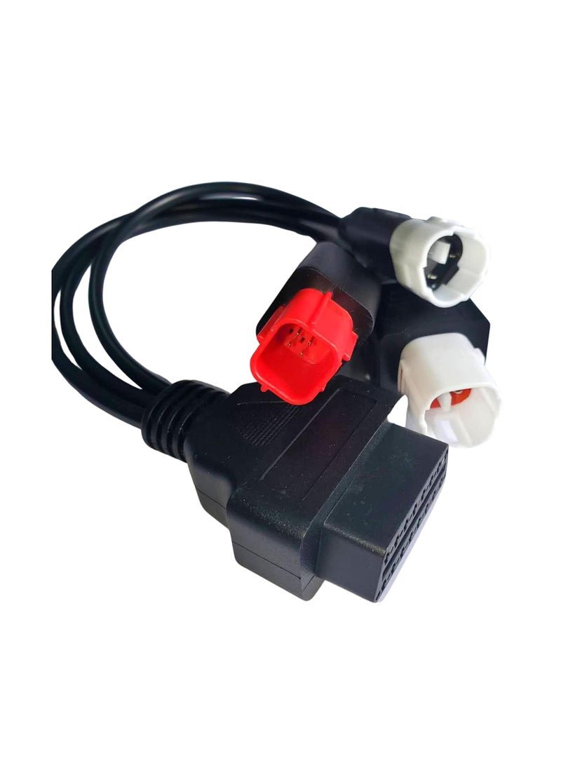 Yamaha 3pin+4pin+6pin Motorcycle OBD Diagnostic 4pin CANBUS cable and 3pin for Kline Euro5 OBD2 6 Pin 3 in 1 Plug Adapter Cable