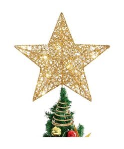 ACLIX Christmas Star Tree Top Gold Standard With Led Lights 20cm
